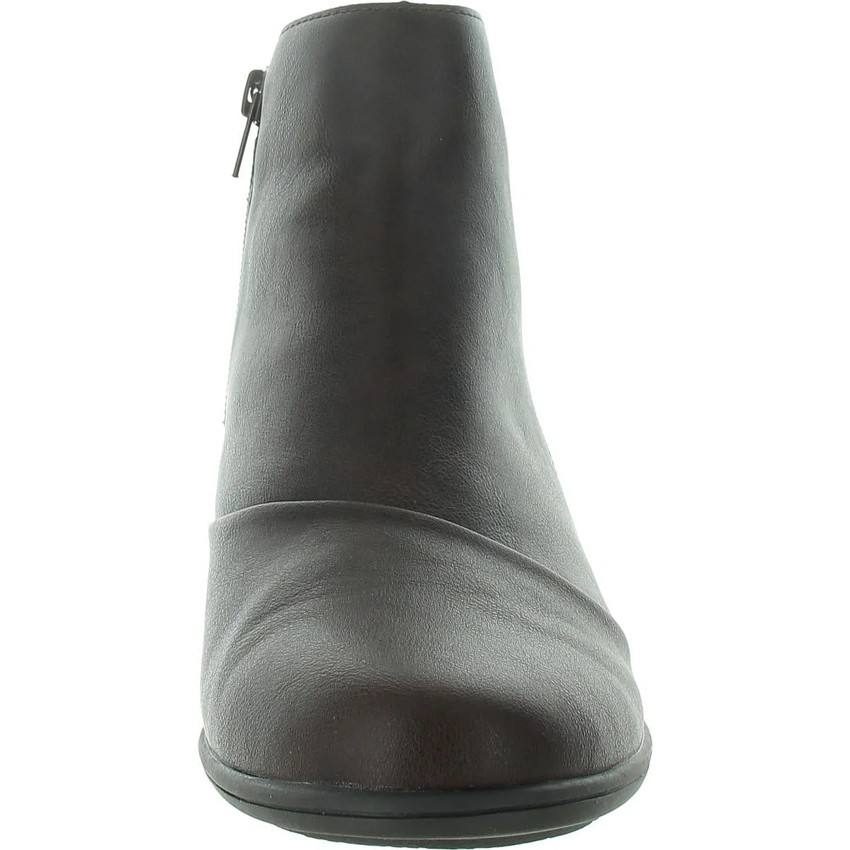 Giselle Womens Buckle Faux Leather Ankle Boots