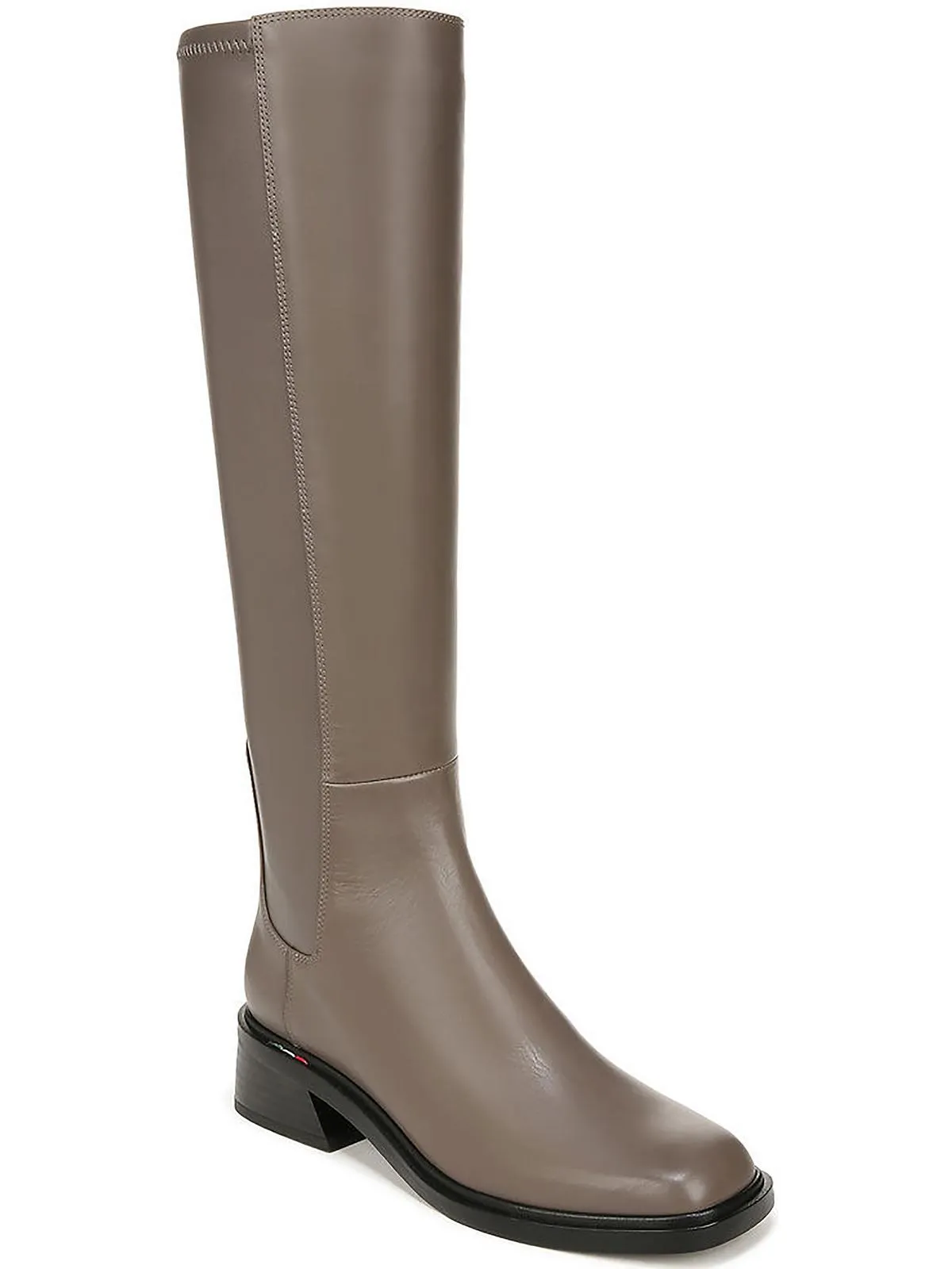 Giselle Womens Leather Wide Calf Knee-High Boots