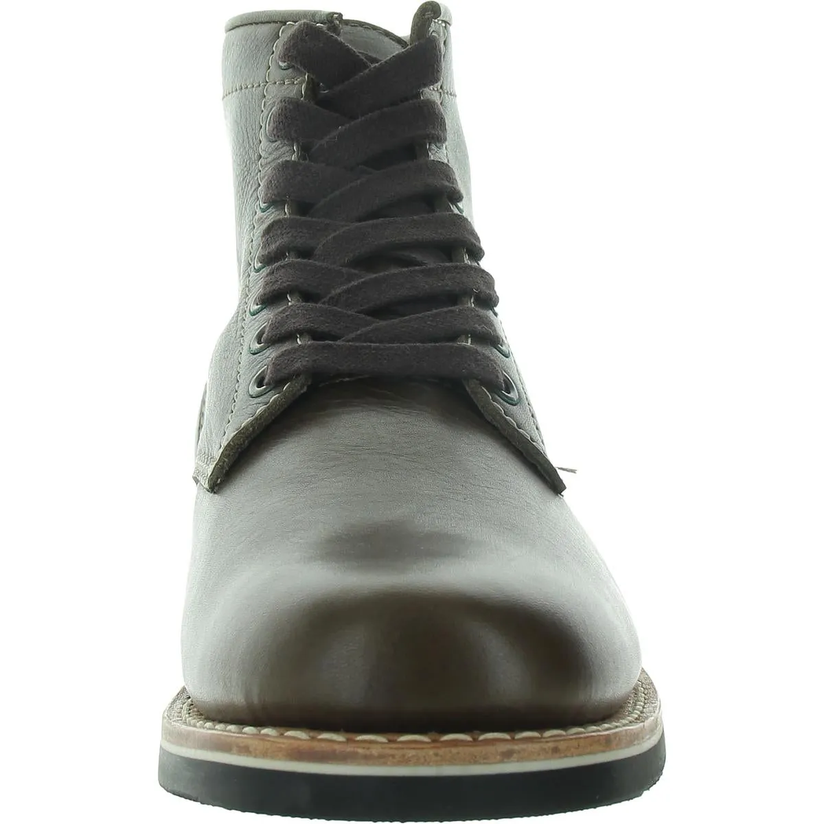 Gobi Mens Slip Resistant Leather Combat & Lace-Up Boots
