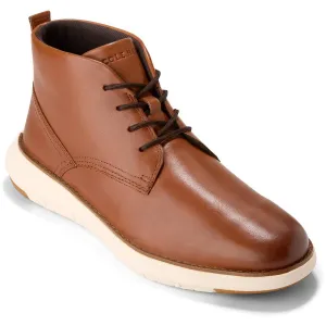 Grand Remix Mens Lace-Up Faux Leather Chukka Boots
