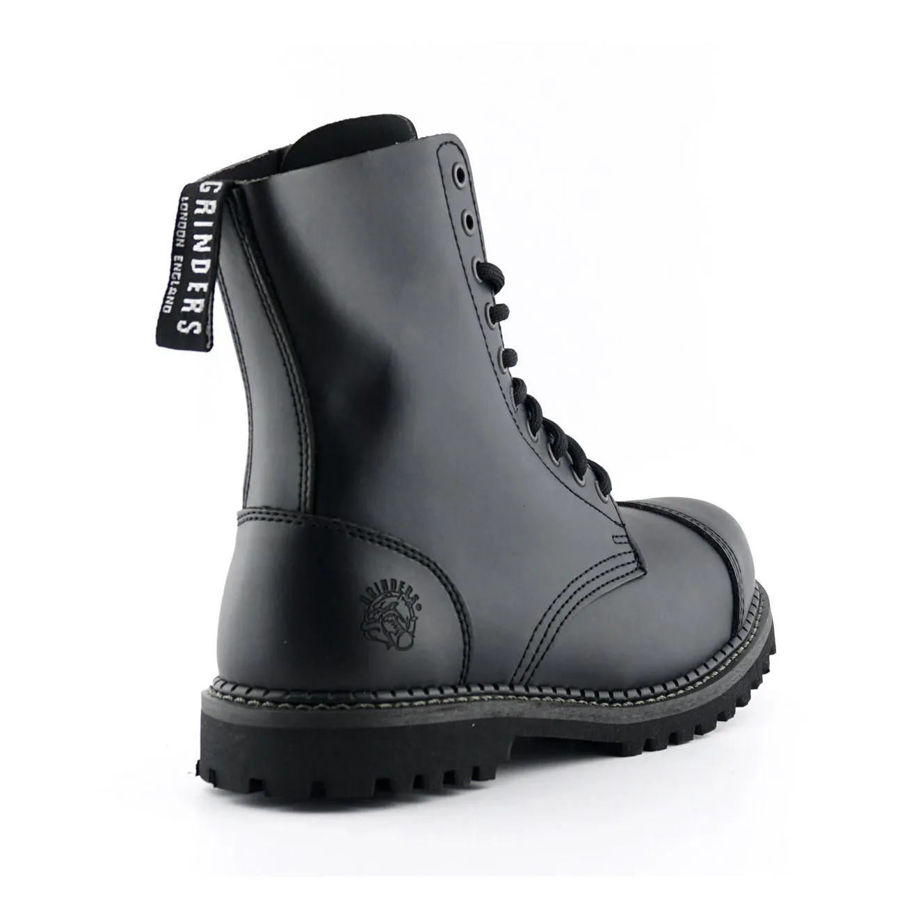 Grinders Stag CS Black Unisex Safety Steel Toe Cap Military Punk Boots