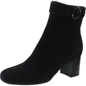 Hally  Womens Buckle Suede Booties