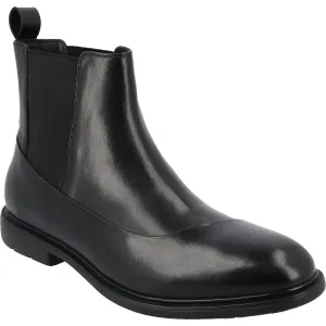 Hanford Mens Zipper Leather Chelsea Boots