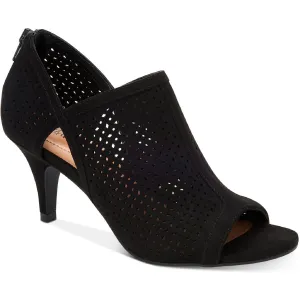 Hannon Womens Peep Toe Perforated Shooties