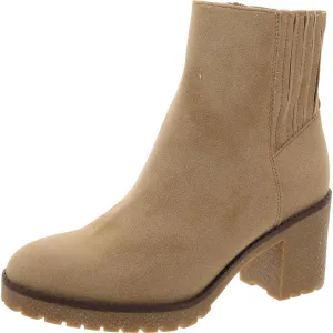 Harlow Womens Faux Suede Stretch Booties