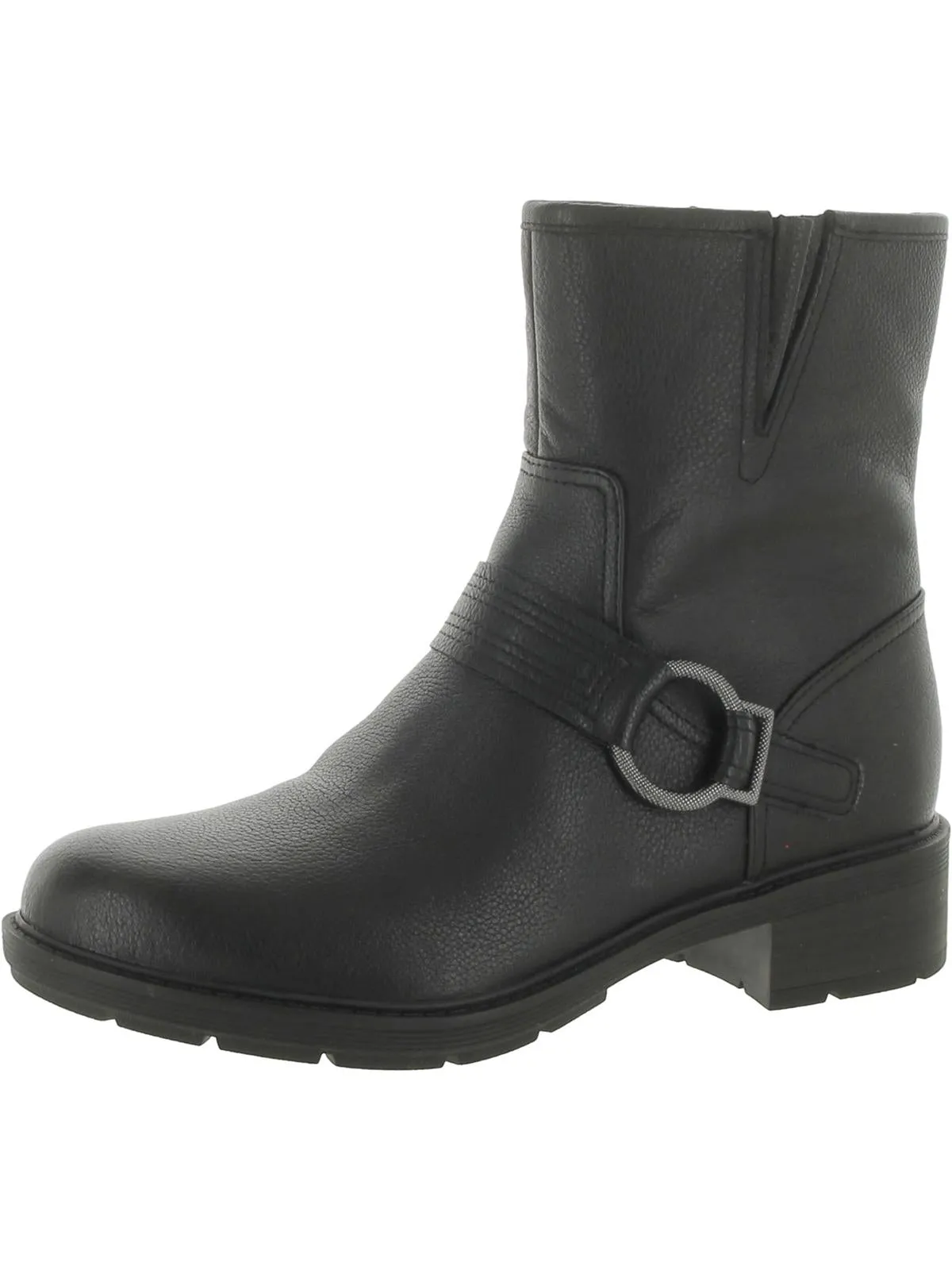 Hearth Cross Womens Leather Round Toe Ankle Boots