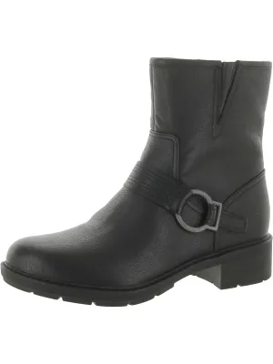 Hearth Cross Womens Leather Round Toe Ankle Boots