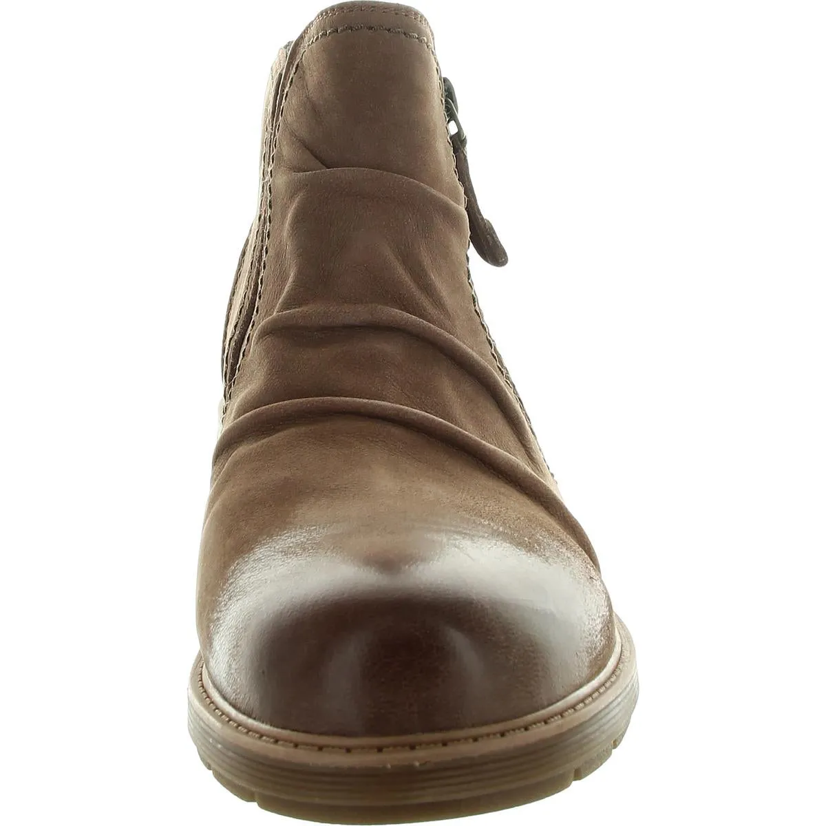 Hearth Dove Womens Zipper Faux Leather Booties