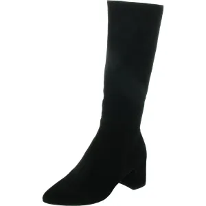 Heaven Womens Zipper Suede Knee-High Boots