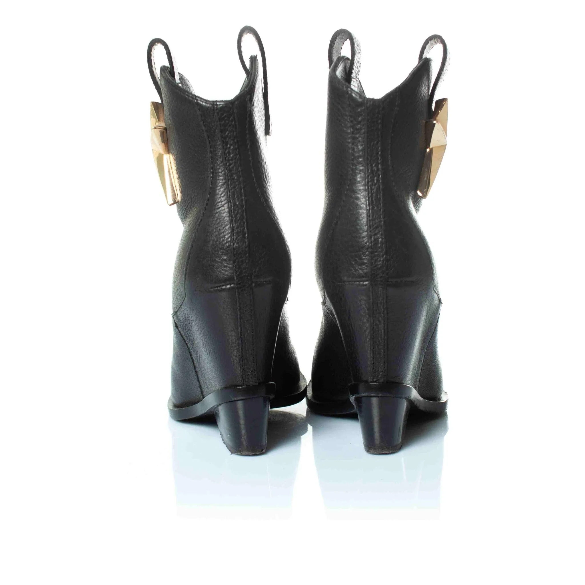 hidden platform wedge star boots