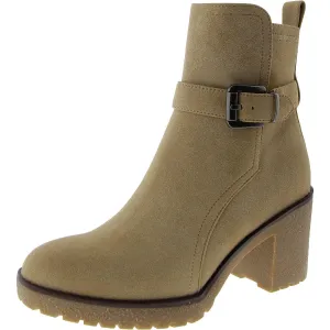 HOLT Womens Faux Leather Zipper Ankle Boots