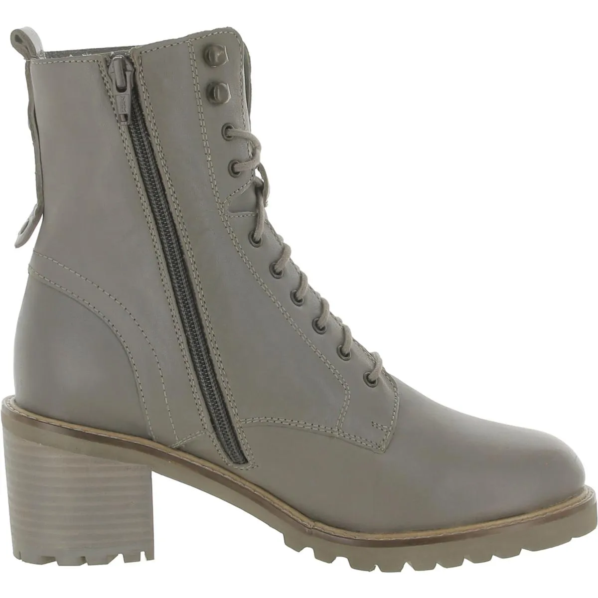 Irresistible Womens Leather Lace-Up Combat Boots