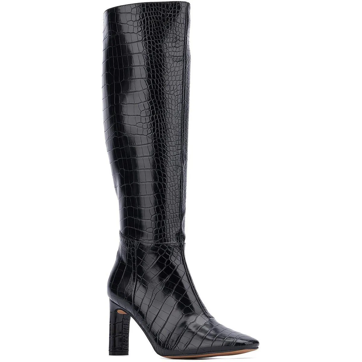 ISABELLE Womens Zipper Manmade Knee-High Boots