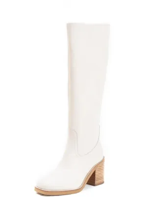 Itinerary Womens Leather Round Toe Knee-High Boots
