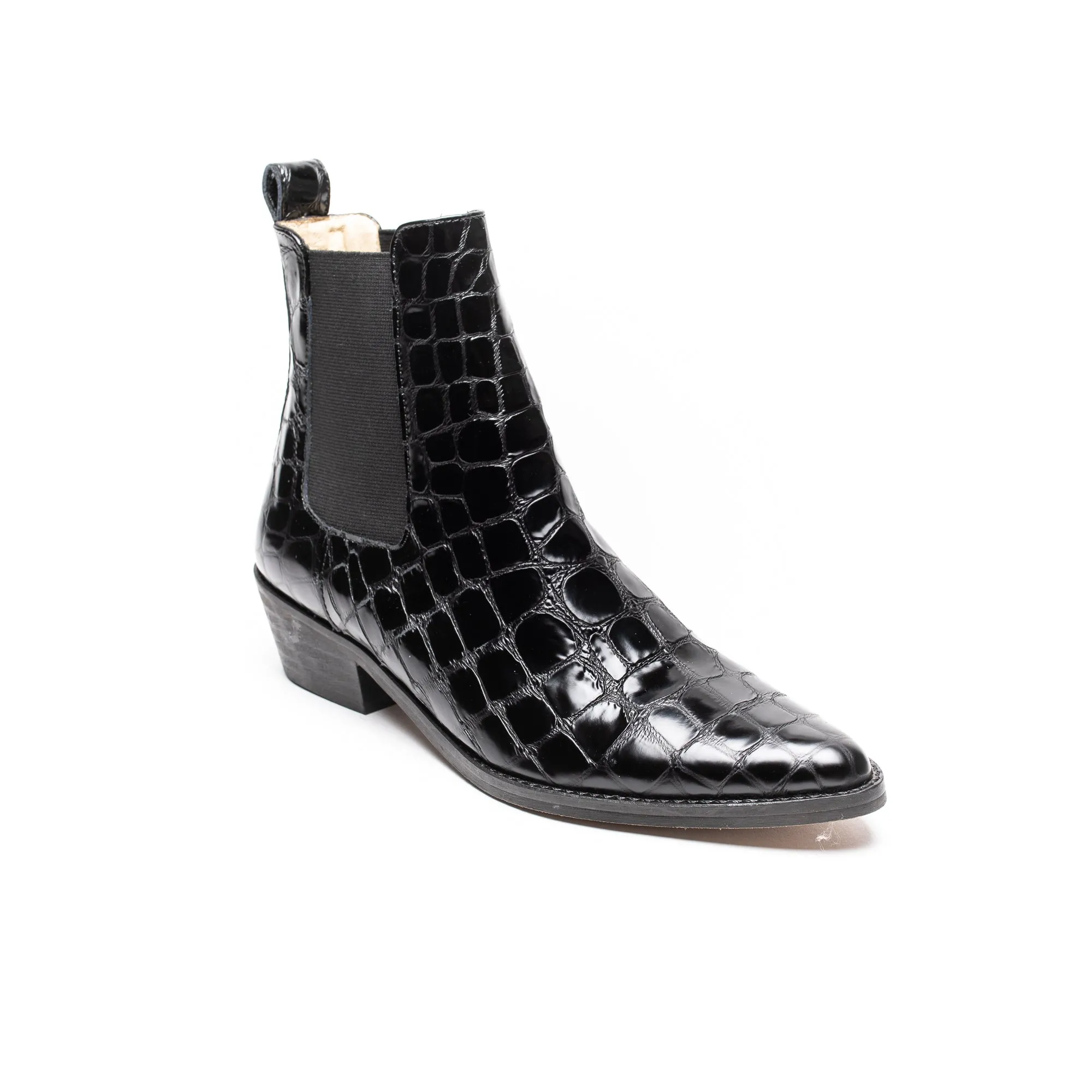 Ivy Lee Stella Faux Croco Black - LAST PAIR size 36