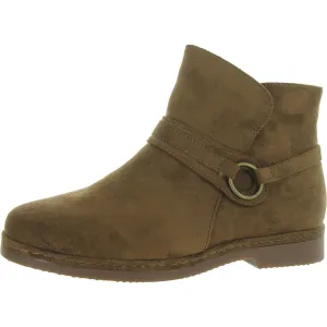Izzy Womens Zip Up Slip On Booties