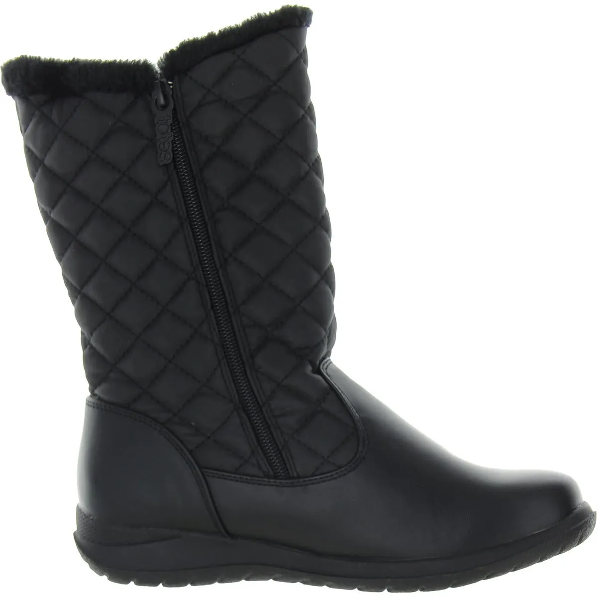 Jade Womens Double Zipper Faux Fur Winter & Snow Boots