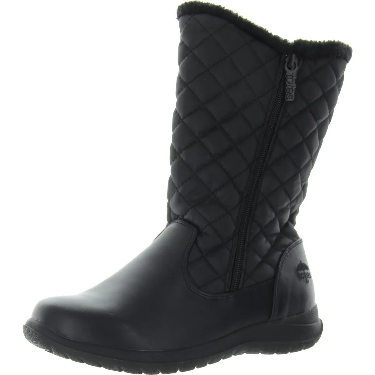 Jade Womens Double Zipper Faux Fur Winter & Snow Boots