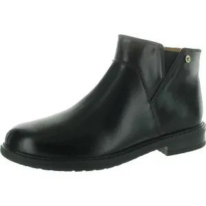 JAESON3 Womens Cushioned Footbed Faux Leather Ankle Boots