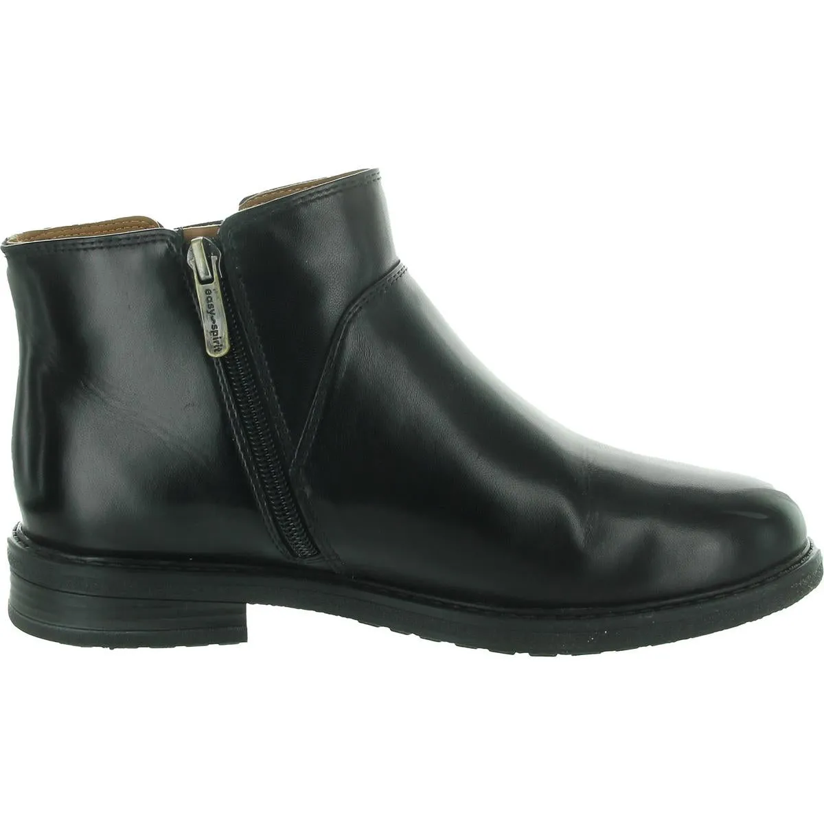 JAESON3 Womens Cushioned Footbed Faux Leather Ankle Boots