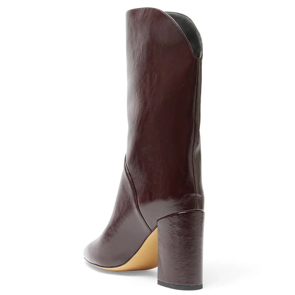Jared Boot in Wine Hi Shine