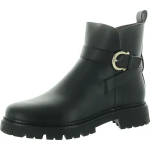 JAYNAAP Womens Zipper Manmade Motorcycle Boots