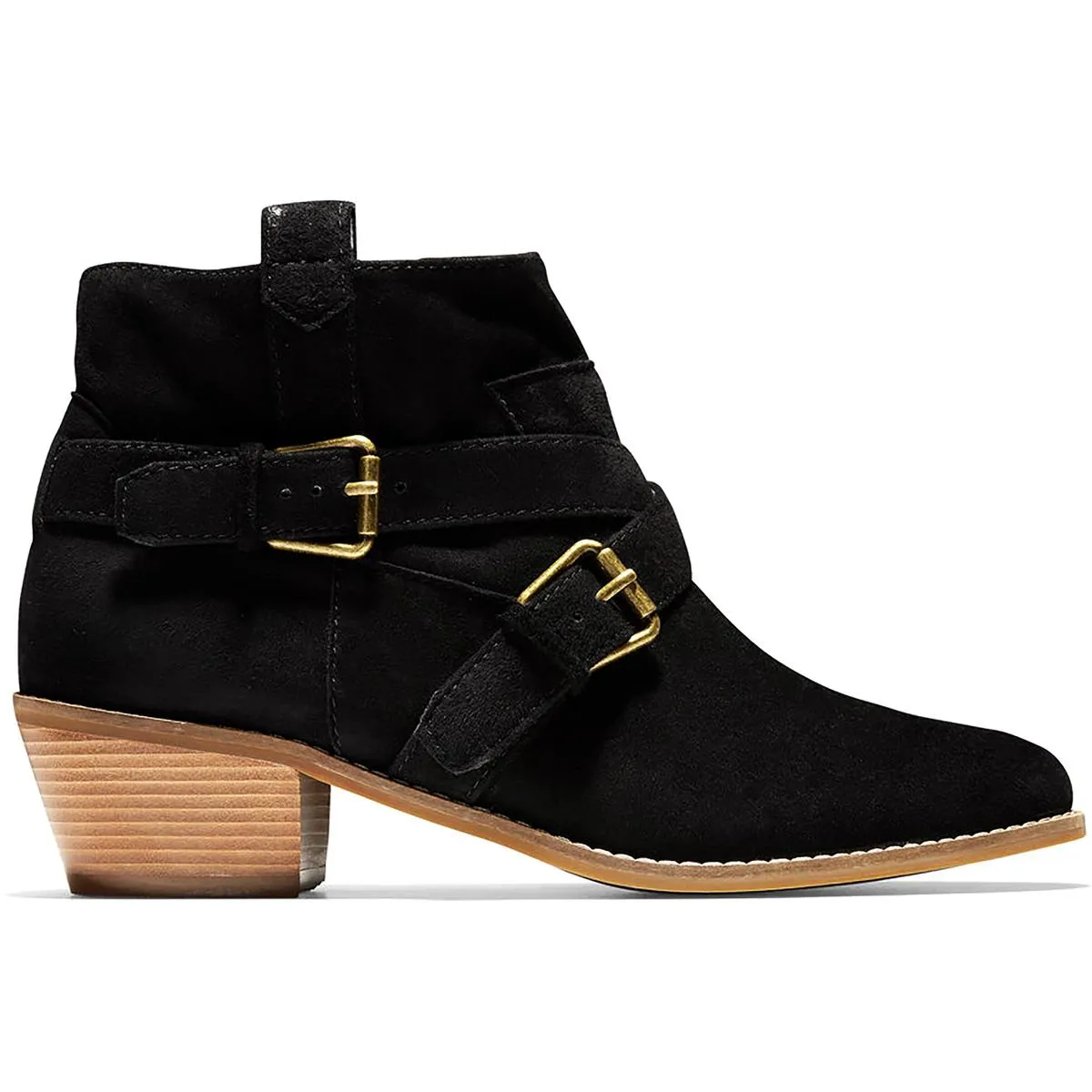 Jensynn Womens Suede Ankle Booties