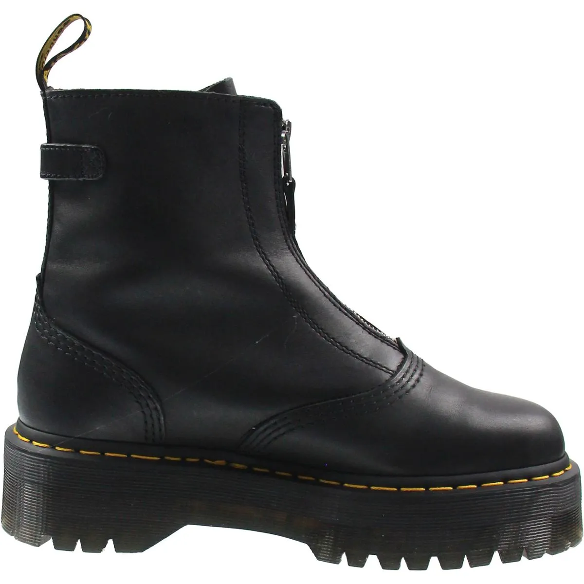Jetta Womens Lugged Sole Leather Combat & Lace-Up Boots