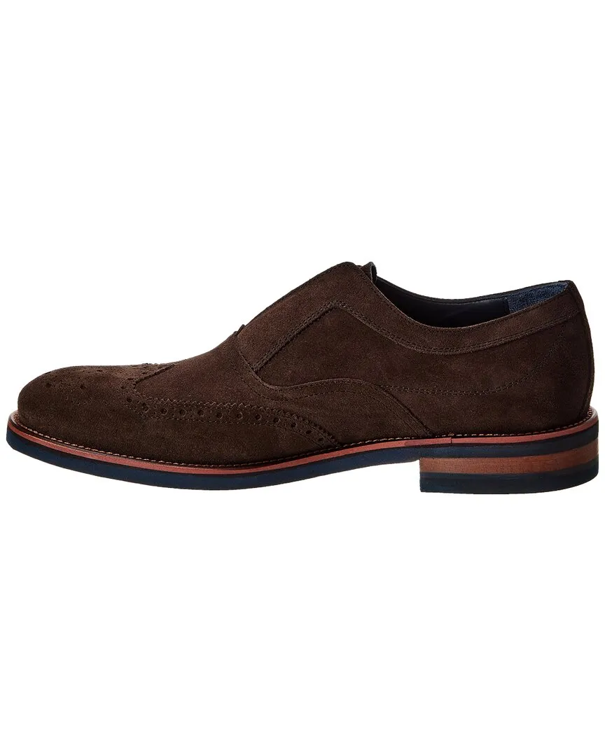 Johnston & Murphy Ashford Wingtip Slip-On Suede Oxford
