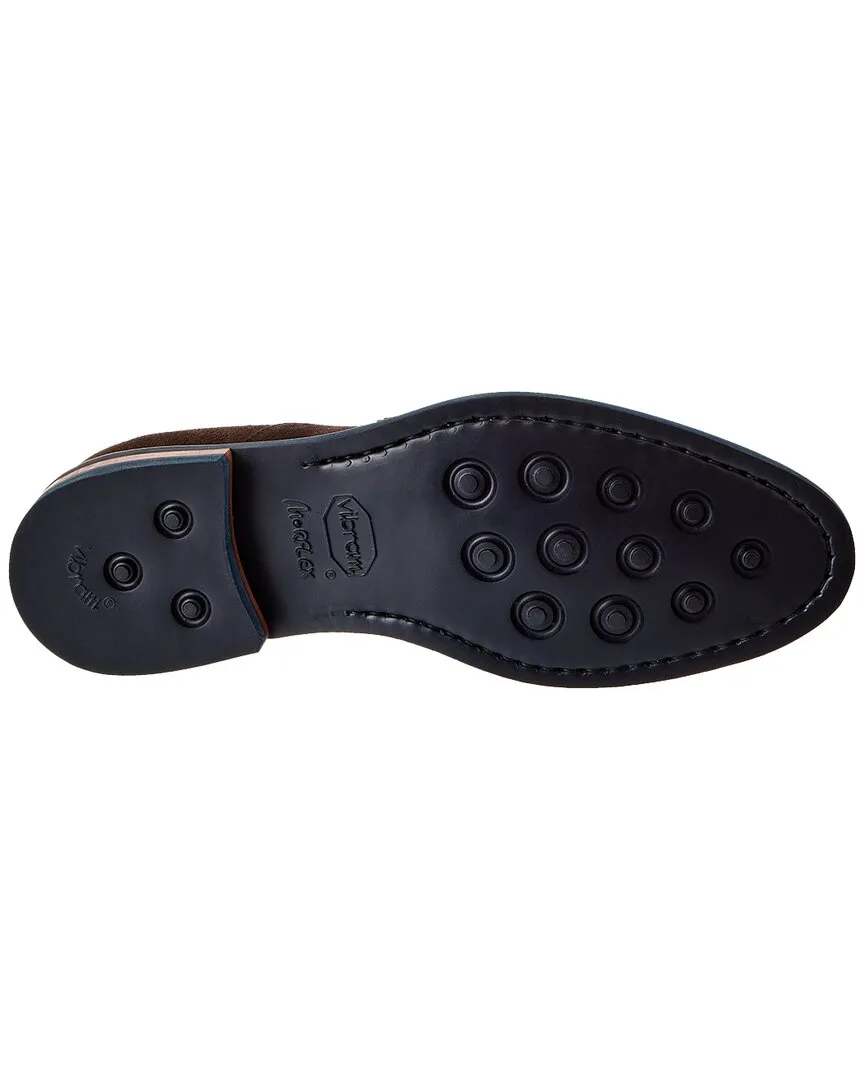 Johnston & Murphy Ashford Wingtip Slip-On Suede Oxford