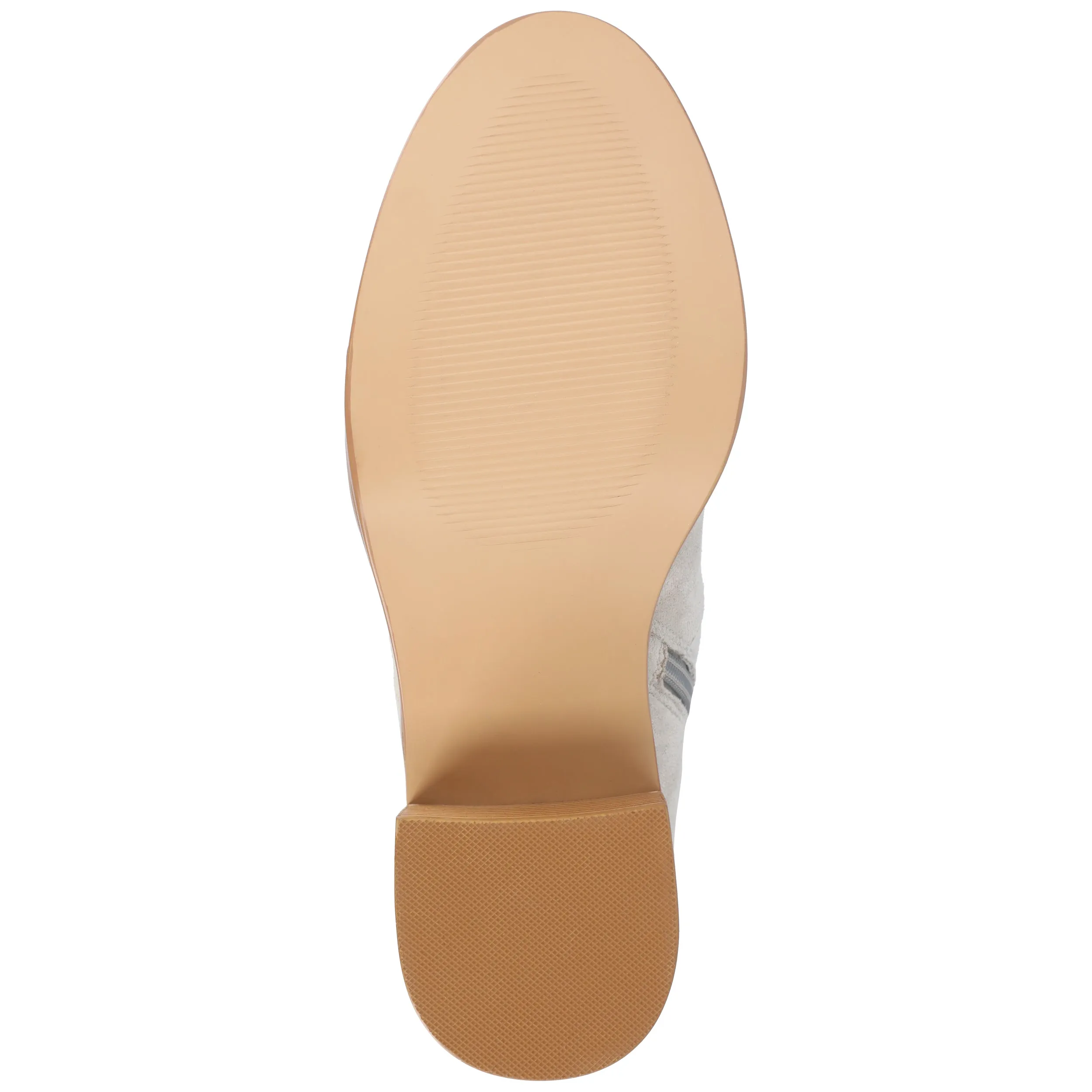 Journee Collection Wide Width Wide Calf Womens Romilly Tru Comfort Foam Stacked Block Heel Round Toe Boots