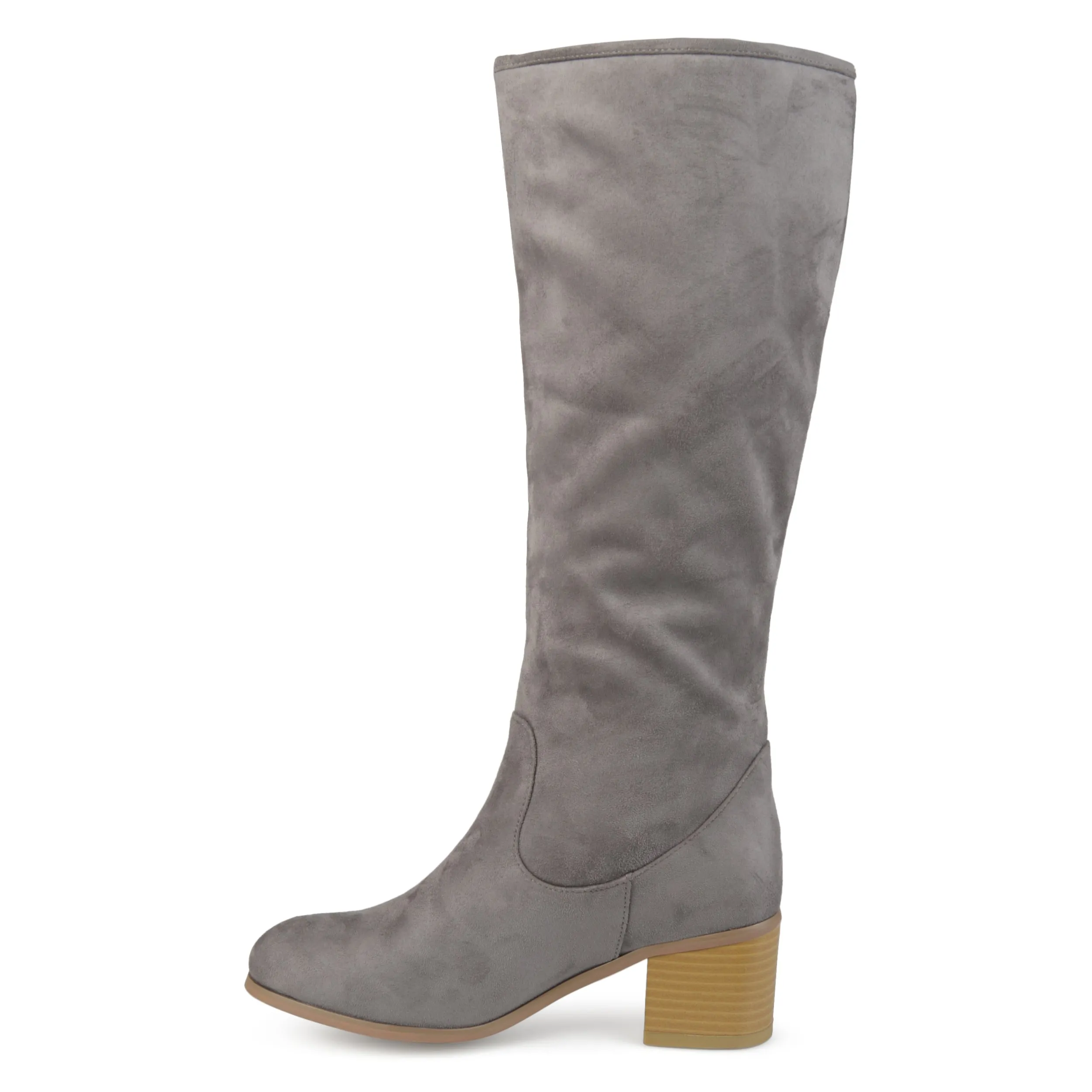 Journee Collection Womens Sanora Stacked Heel Riding Boots