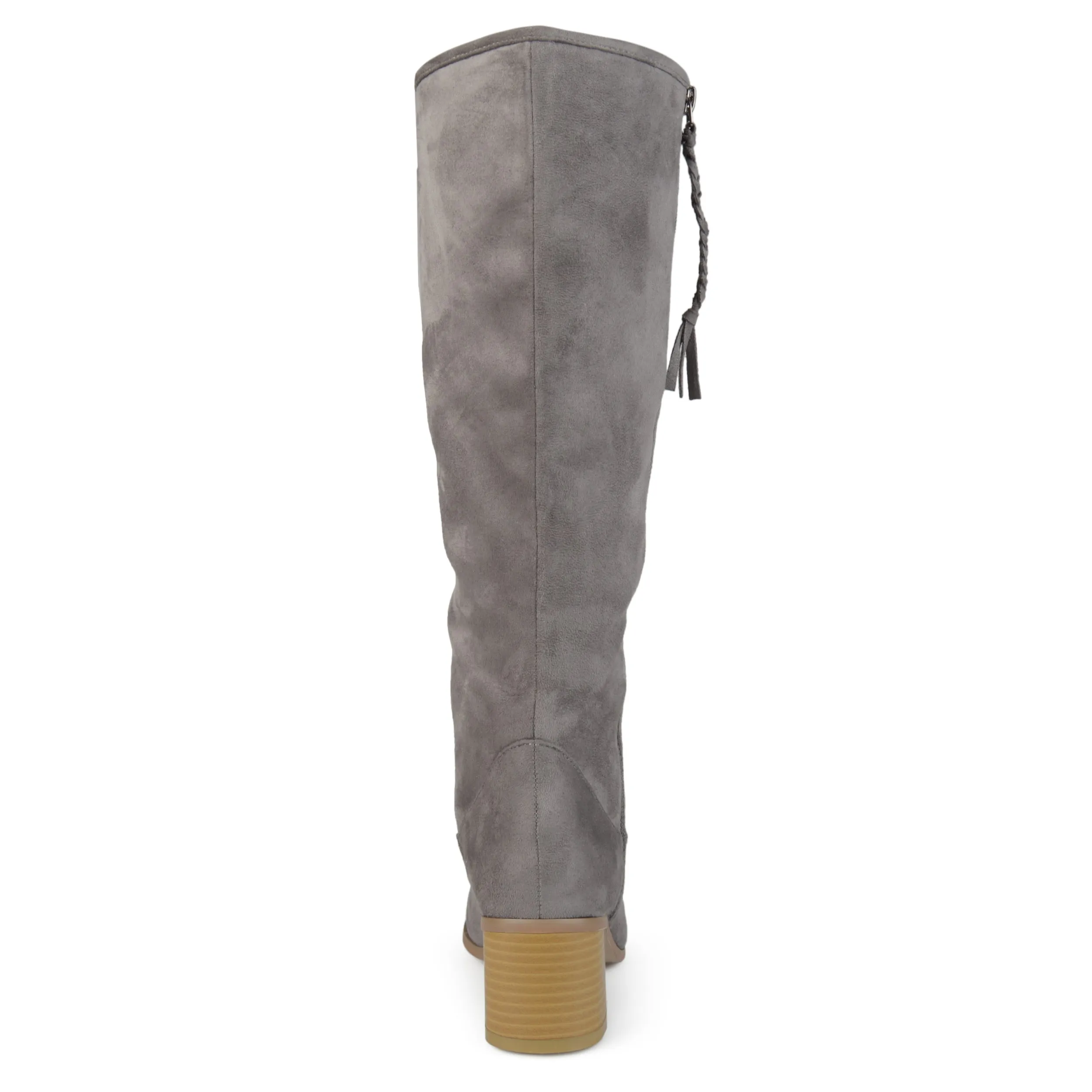 Journee Collection Womens Sanora Stacked Heel Riding Boots