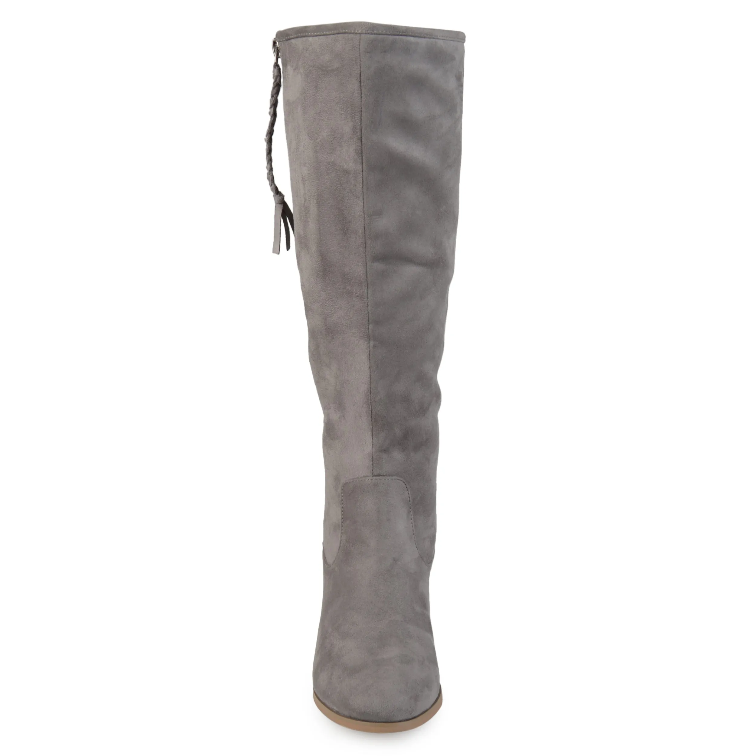 Journee Collection Womens Sanora Stacked Heel Riding Boots