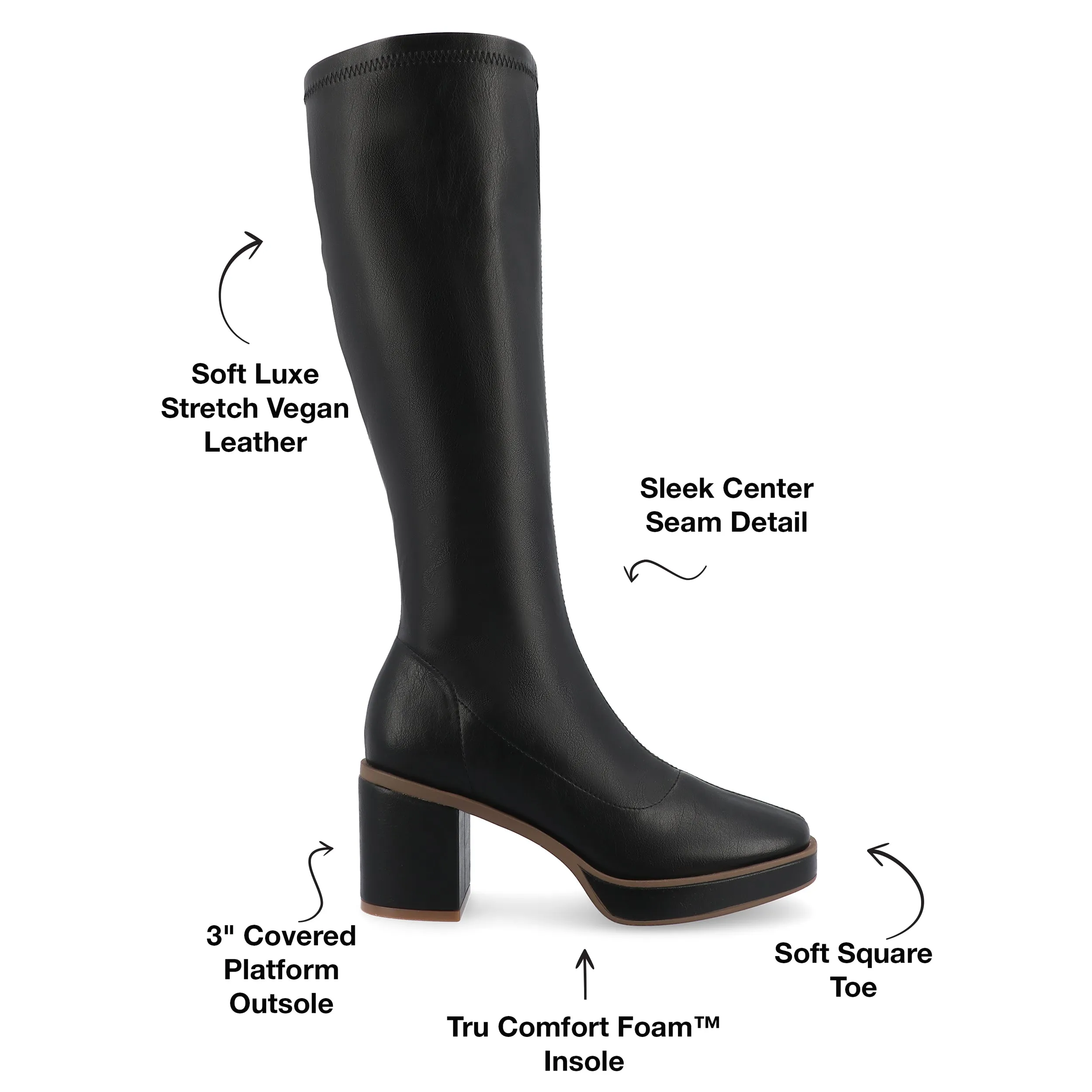 Journee Collection Women's Tru Comfort Foam Alondra Wide Width Wide Calf Boots