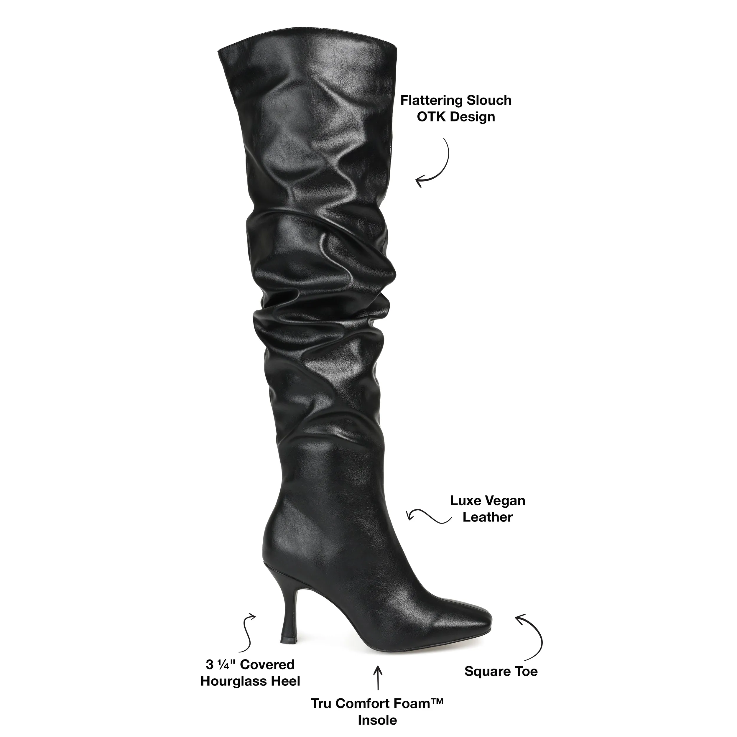 Journee Collection Women's Tru Comfort Foam Extra Wide Calf Kindy Boot