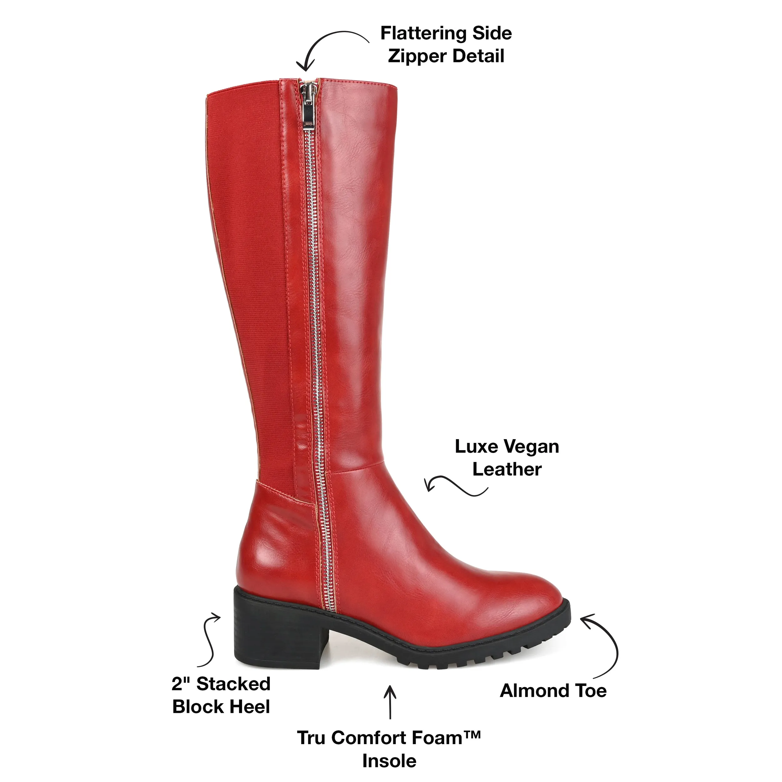 Journee Collection Women's Tru Comfort Foam Extra Wide Calf Morgaan Boot