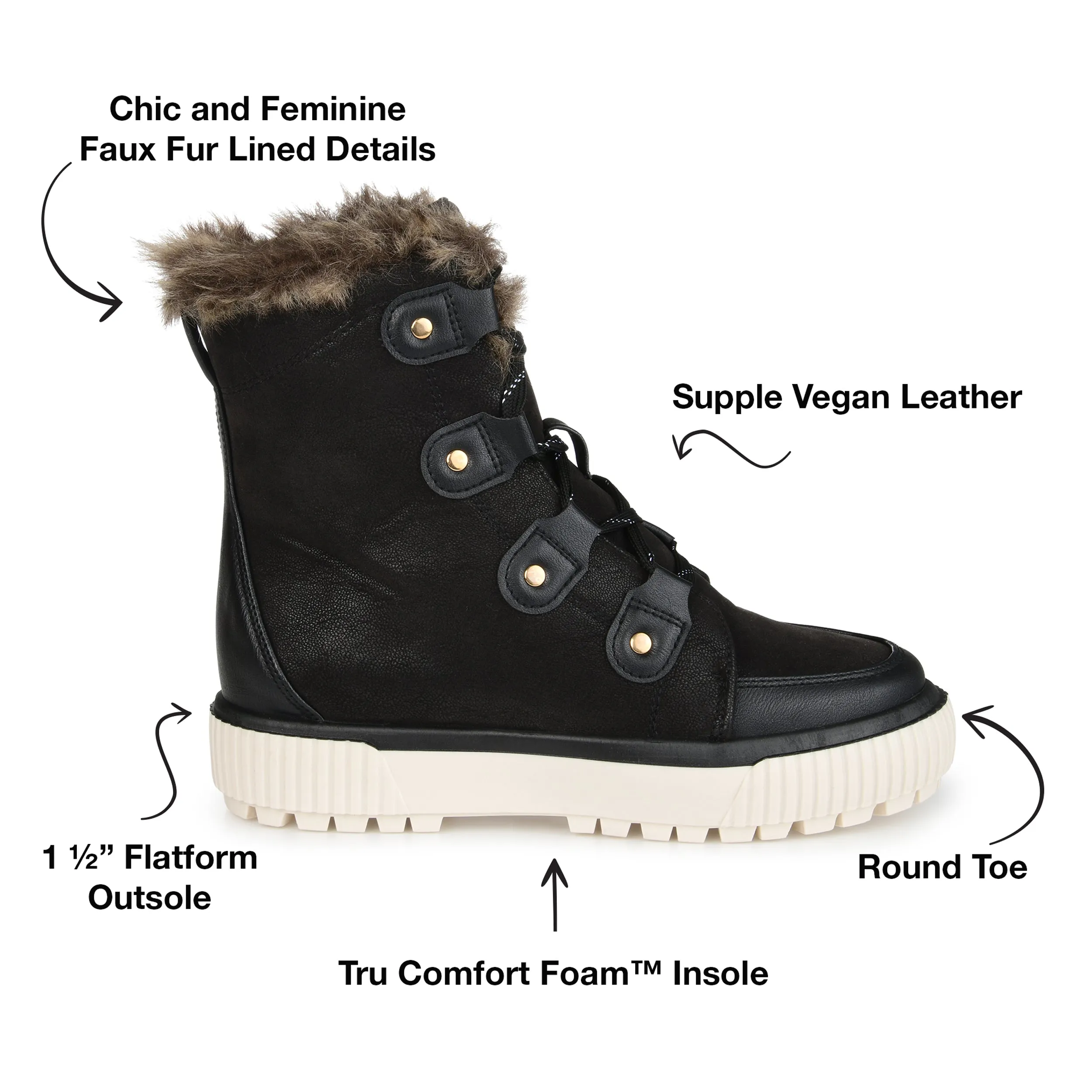 Journee Collection Women's Tru Comfort Foam Glacier Winter Boot