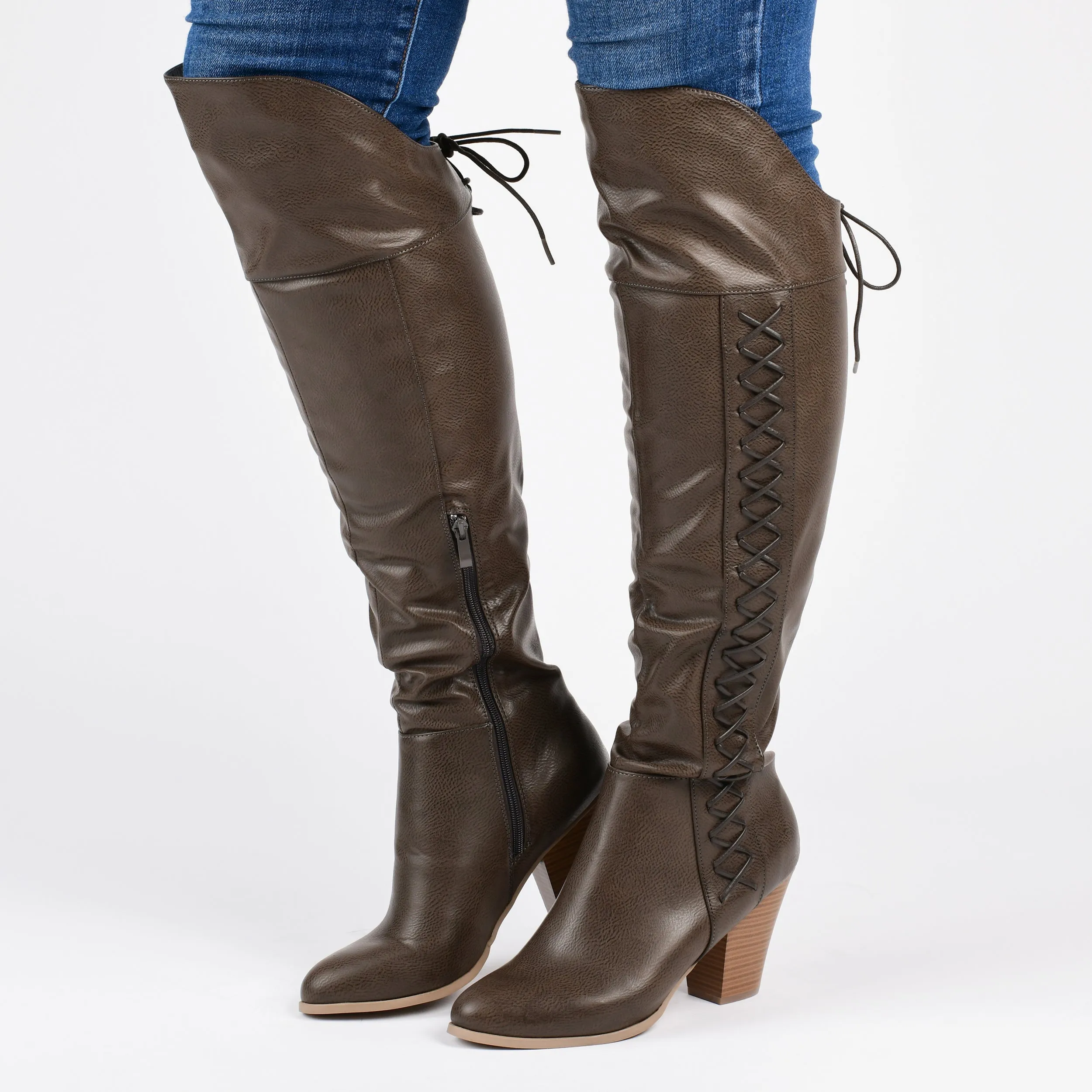 Journee Women's Wide Calf Spritz-P Boot
