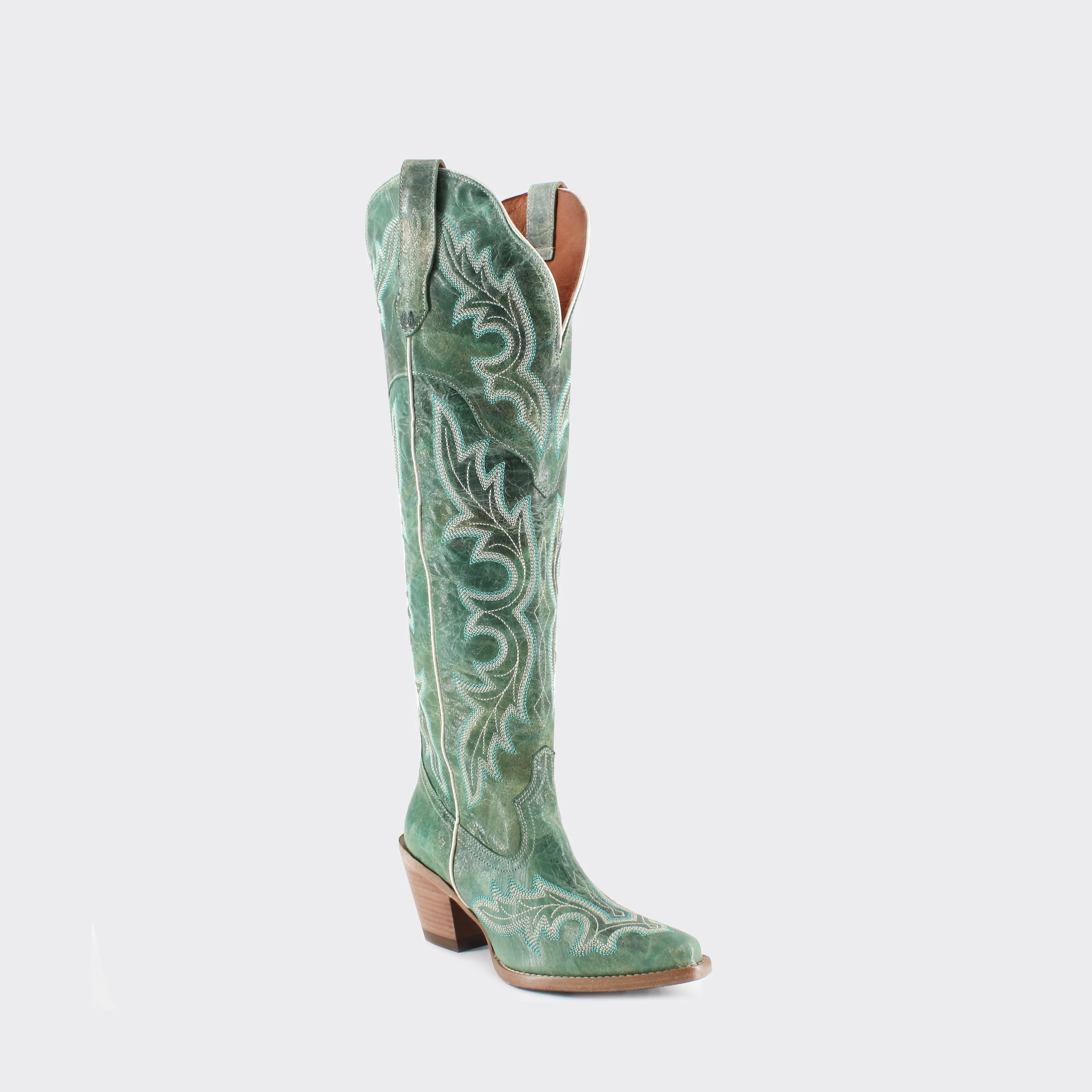 Julia Leather Cowgirl Boots - Sophisticated Western Footwear By Buck & Brana ju