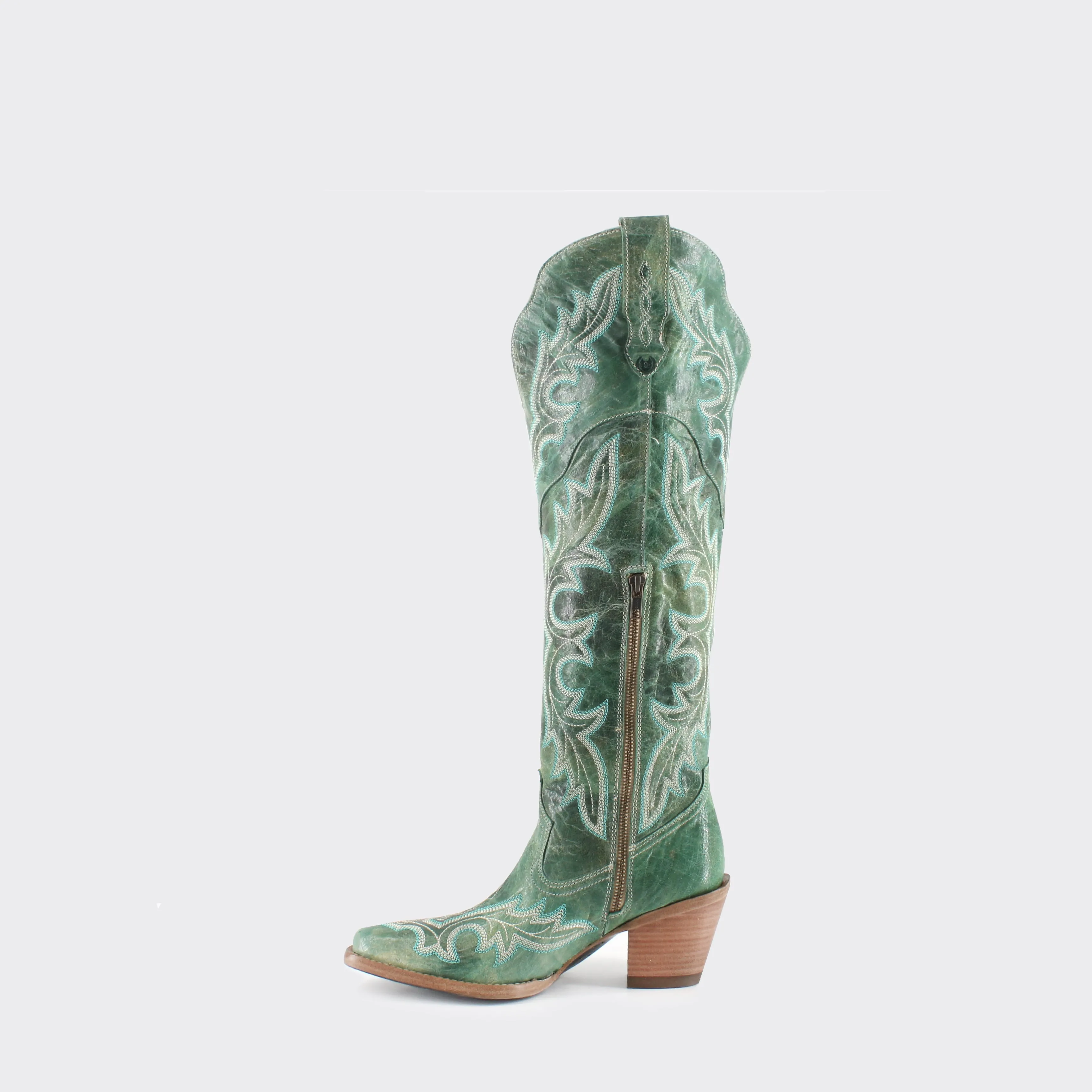 Julia Leather Cowgirl Boots - Sophisticated Western Footwear By Buck & Brana ju