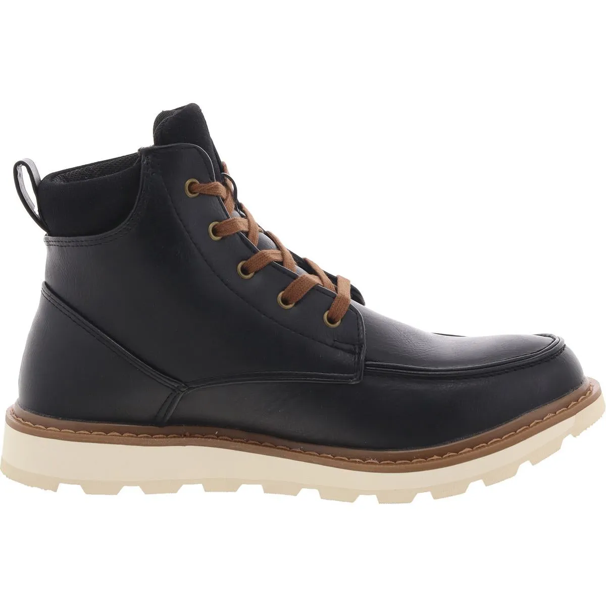 Julian Mens Faux Leather Ankle Chukka Boots