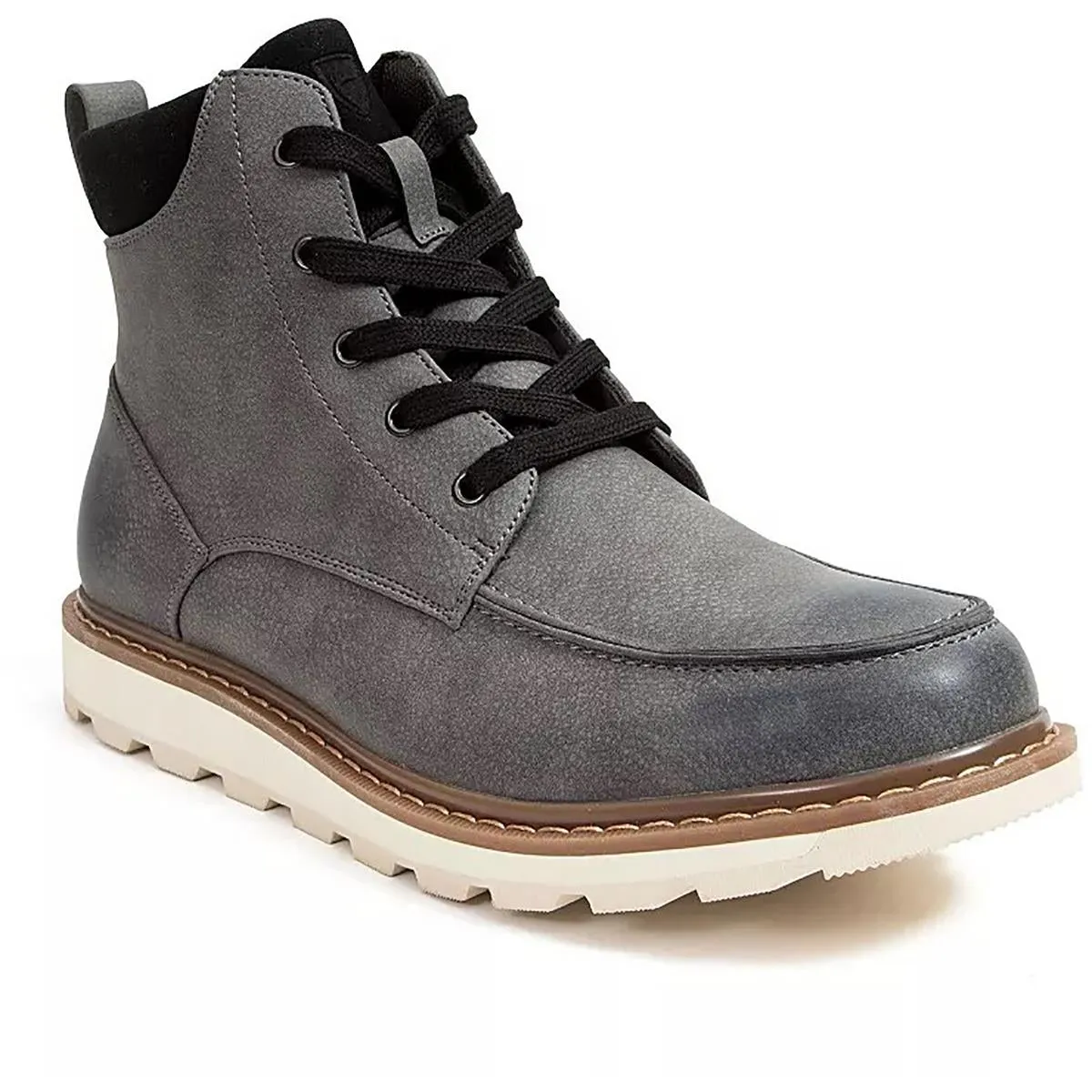 Julian Mens Faux Leather Ankle Chukka Boots