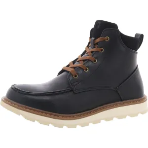 Julian Mens Faux Leather Ankle Chukka Boots