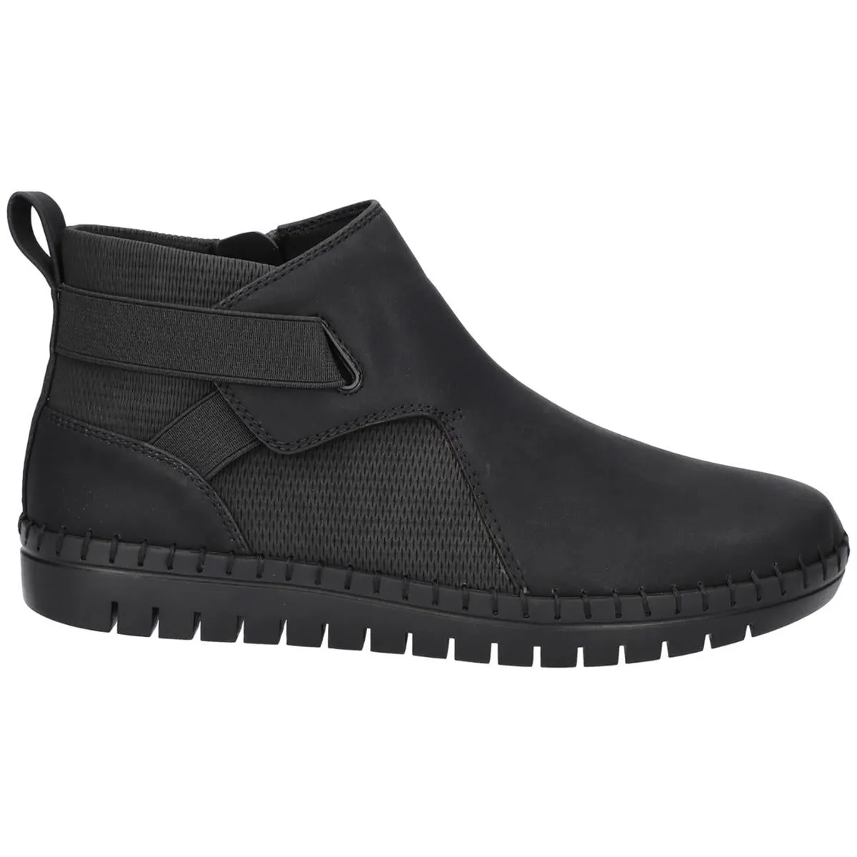 Julienne Womens Faux Leather Zipper Booties