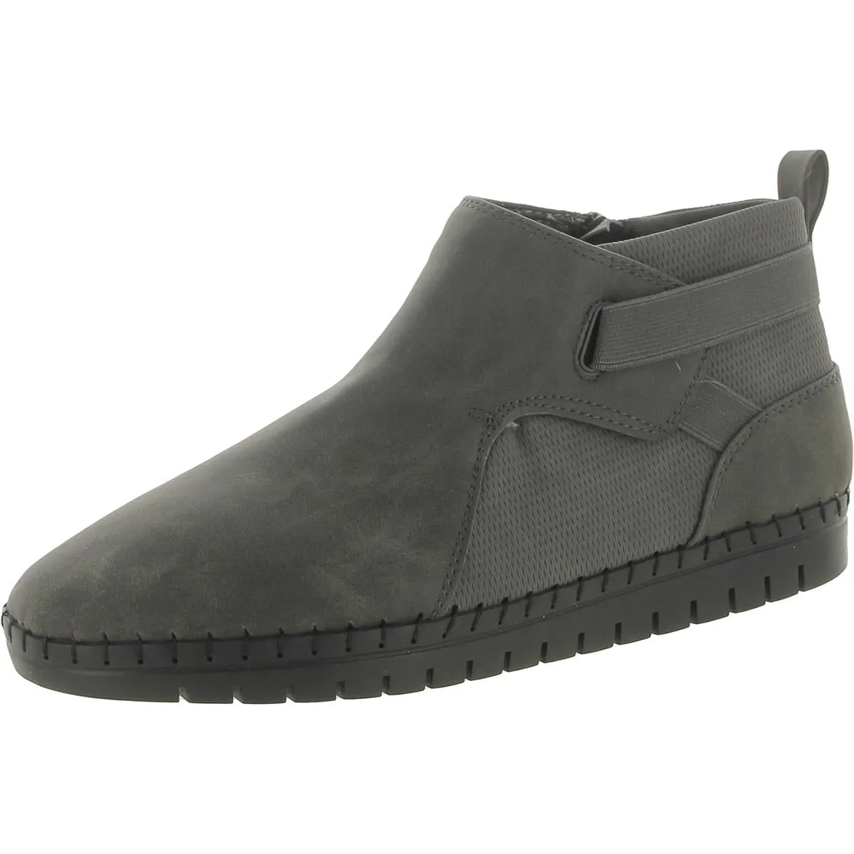 Julienne Womens Faux Leather Zipper Booties