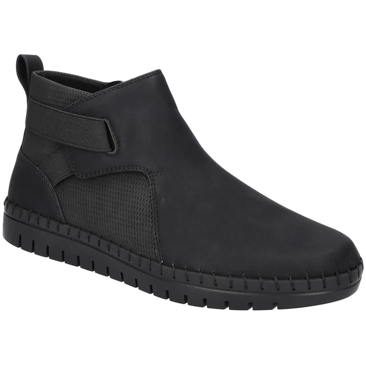 Julienne Womens Faux Leather Zipper Booties