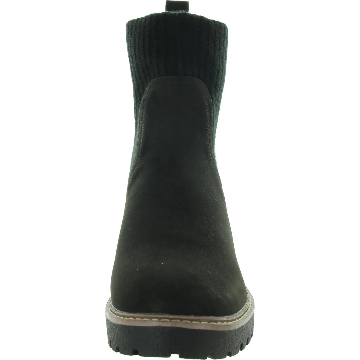 KARA Womens Leather Contoured Footbed Ankle Boots