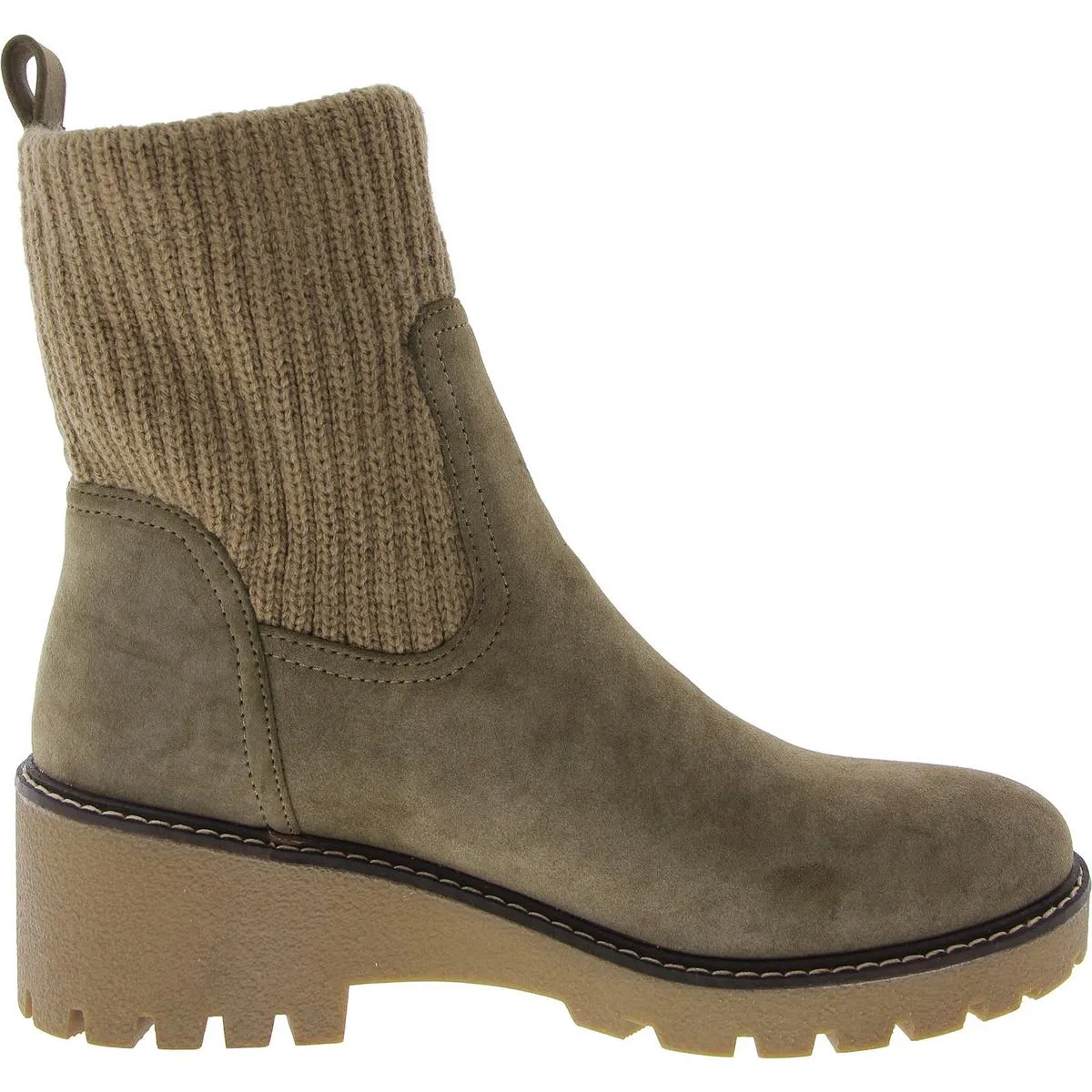 KARA Womens Leather Contoured Footbed Ankle Boots