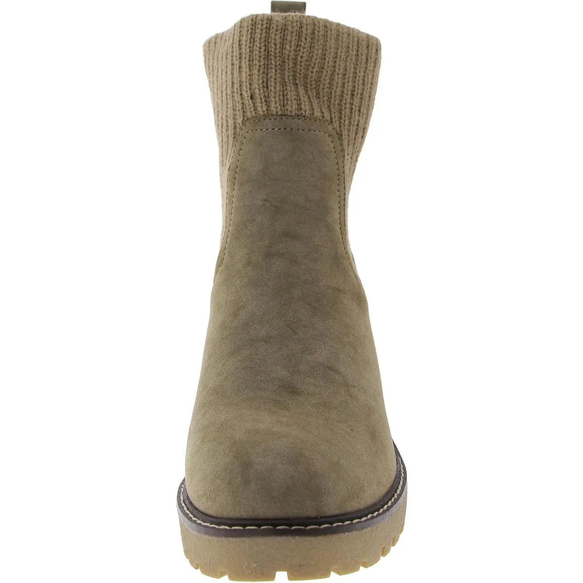 KARA Womens Leather Contoured Footbed Ankle Boots
